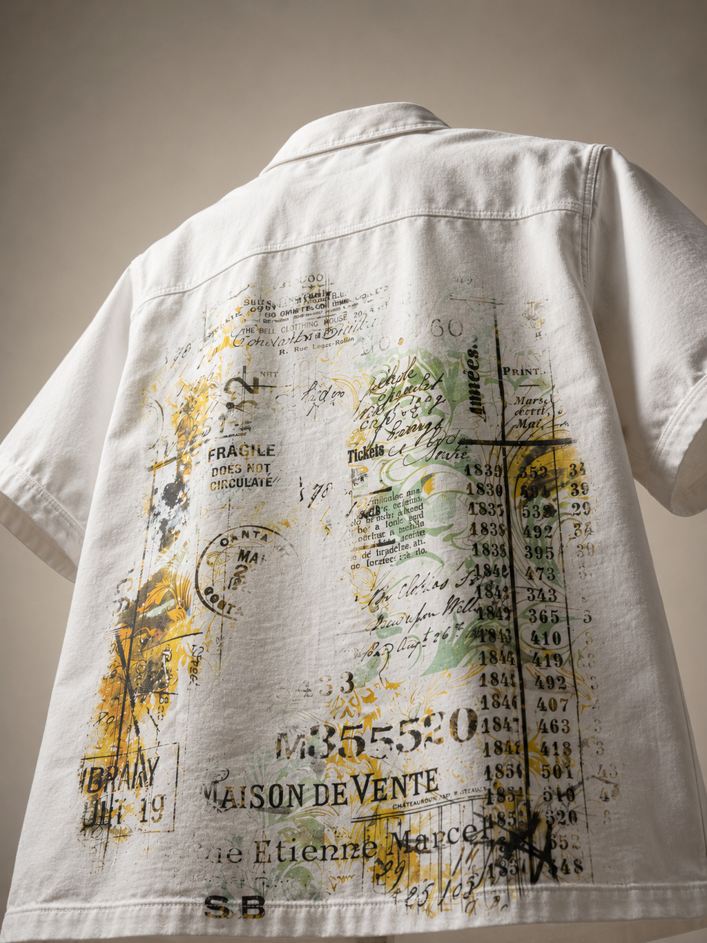Utility Pocket print Premium Boys Half Sleeve Shirt – Off White