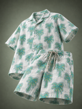 Palm Tree Boys Co-ord Set – Half Sleeve Shirt & Pants