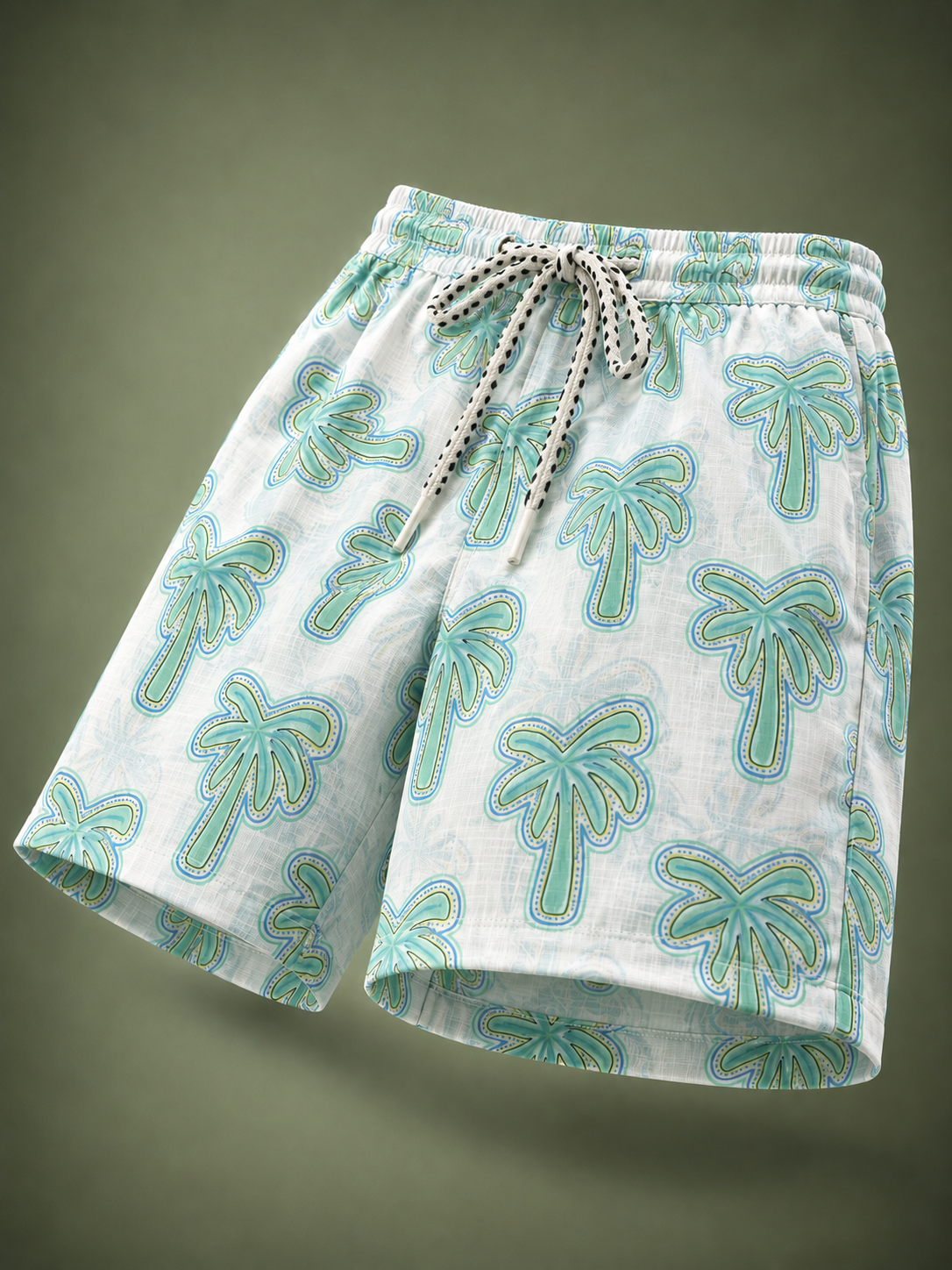 Palm Tree Boys Co-ord Set – Half Sleeve Shirt & Pants