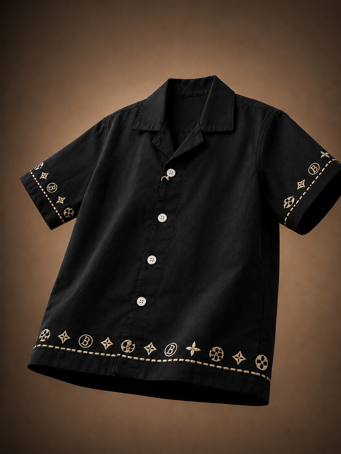 Black Boys Co-ord Set – Half Sleeve Shirt & Shorts