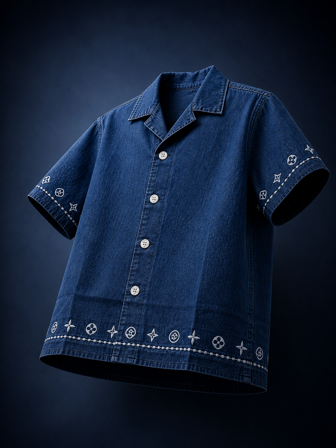 Denim Blue Boys Co-ord Set – Half Sleeve Shirt & Pants