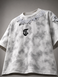 Deformed Premium Embroidered Boys Relaxed Fit T-Shirt – Cloud Grey