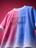 Eternity Premium Embroidered Boys Relaxed Fit T-Shirt – Pink & Blue